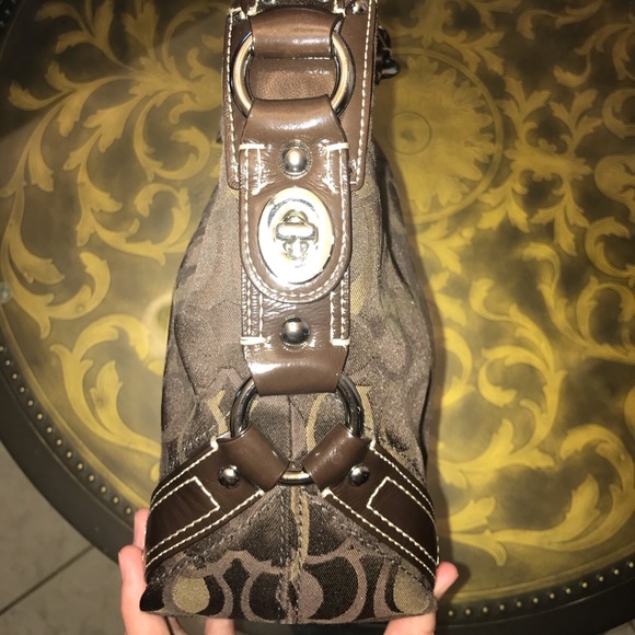 EUC Chocolate Coach Bag. - Picture 2 of 4